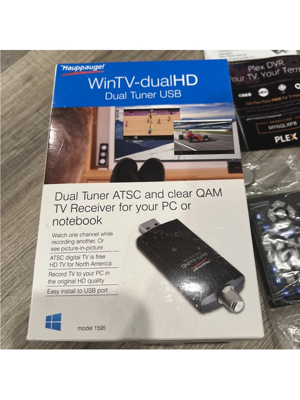 Hauppauge WinTV-dualHD Dual Tuner 2.0 HD for window PC USB TV Receiver - Black